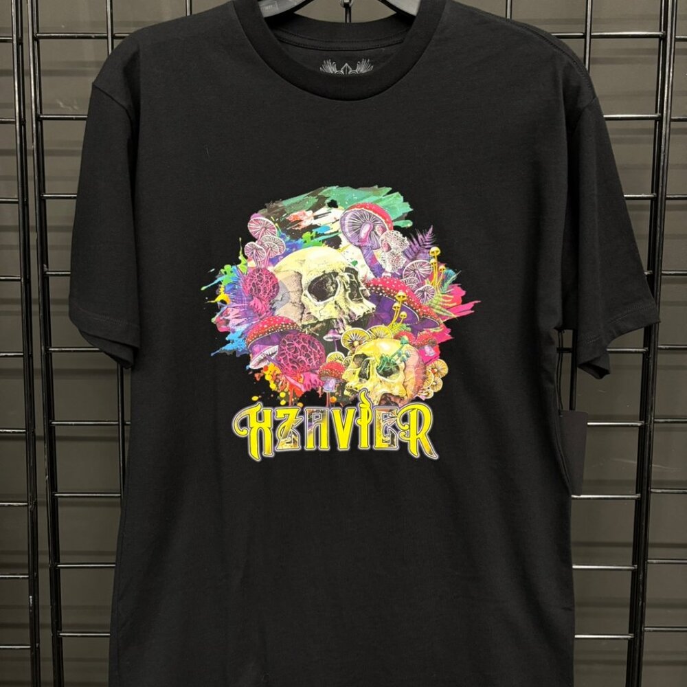 Xzavier Men's "Mushroom Skull" Graphic Tee